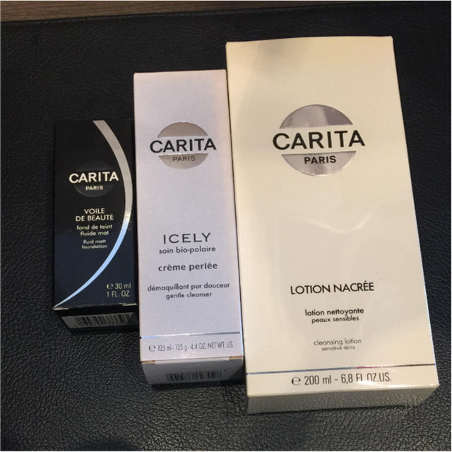 CARITA リフレッシング乳液&クレンジングクリーム&リキッドファンデーション