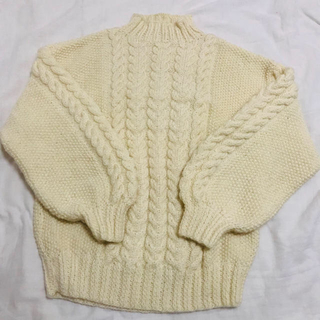 ロキエ(Lochie)のvintage knit  バルーンスリーブ ニット ハイネック(ニット/セーター)