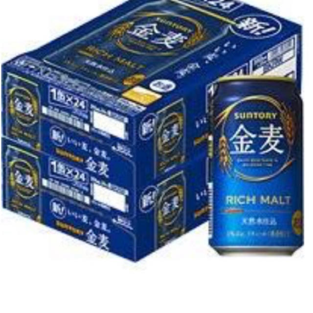 サントリー(サントリー)のさくらもち様専用 サントリー 金麦 350ml×24本 2ケース 食品/飲料/酒の酒(ビール)の商品写真