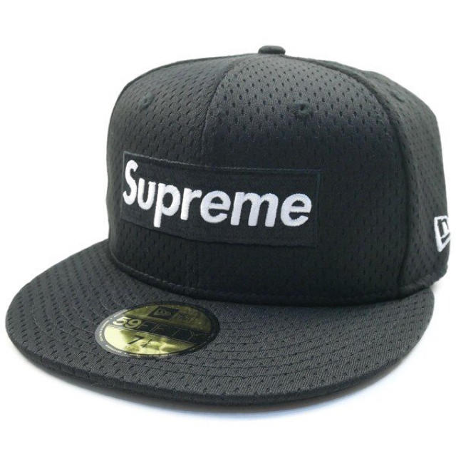 送料無料 Supreme Mesh Box Logo New Eraキャップ帽子