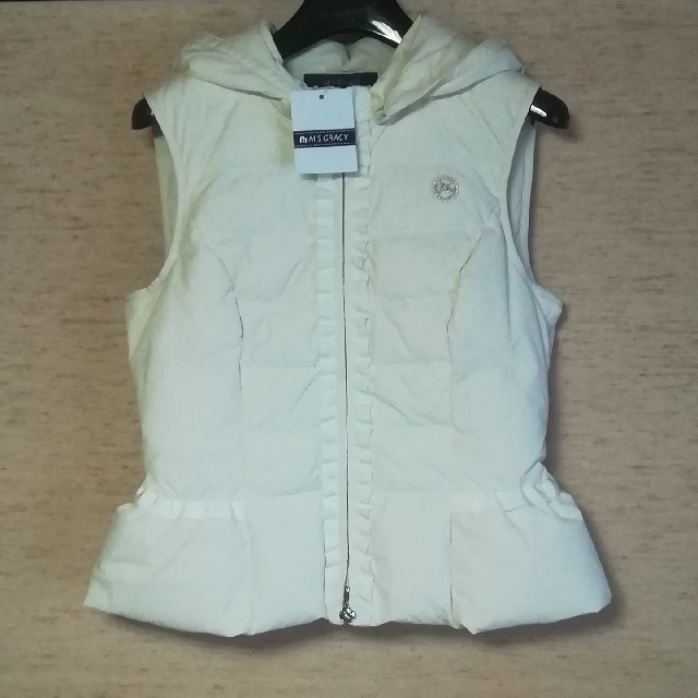 モンクレール ARLETTE GILET ダウンベスト ワイド 切替 0 青