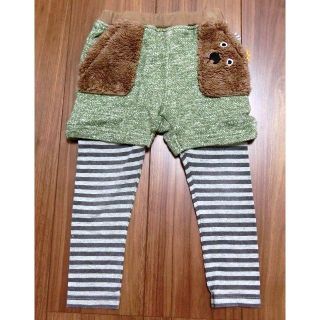 ベルメゾン(ベルメゾン)の（美品）プチエディテ レイヤード風パンツ 90cm(パンツ/スパッツ)