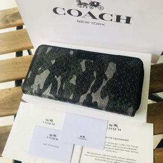 コーチ(COACH)の【新品】 COACH コーチ 長財布 迷彩 カモフラ F74546(長財布)