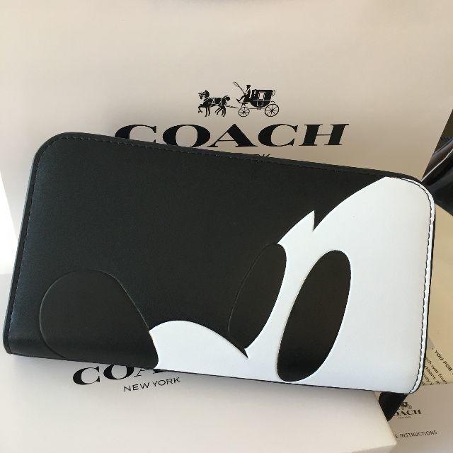 新品★COACH コーチ 長財布　ミッキー　54000　ブラック