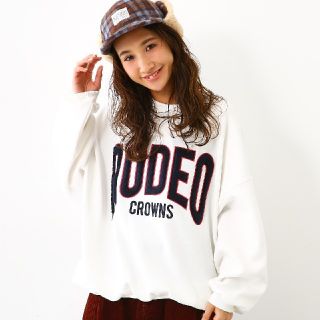 ロデオクラウンズワイドボウル(RODEO CROWNS WIDE BOWL)の今期新作✩RODEO CROWNS✩RCWB✩ボアアップリケスウェット(トレーナー/スウェット)