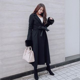 リエンダ(rienda)のrienda☆フレアロングFaux fur SLV Wool CT(ロングコート)