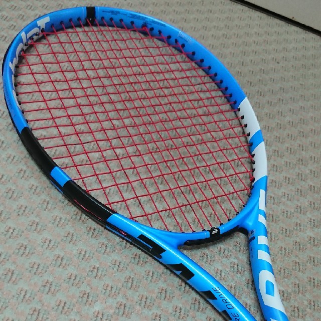 Babolat(バボラ)のバボラピュアドライブ2018 G2 中古良品 純正ケース付き スポーツ/アウトドアのテニス(ラケット)の商品写真