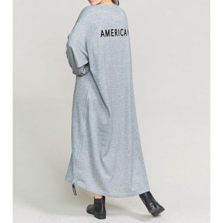 アメリカーナ(AMERICANA)の【タグ付き新品】Americana サイドジップスエットワンピース(ロングワンピース/マキシワンピース)