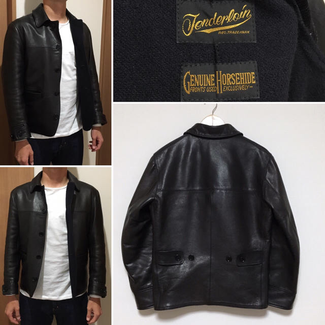 TENDERLOIN(テンダーロイン)の【美品】TENDERLOIN T-HIDE HORSE HIDE ブラック メンズのジャケット/アウター(レザージャケット)の商品写真