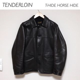 テンダーロイン(TENDERLOIN)の【美品】TENDERLOIN T-HIDE HORSE HIDE ブラック(レザージャケット)