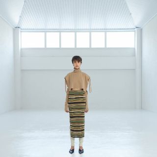 TAN  2018AW ニットスカート(ひざ丈スカート)