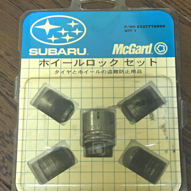 スバル(スバル)のSUBARU ホイールロックセット 自動車/バイクの自動車(タイヤ・ホイールセット)の商品写真