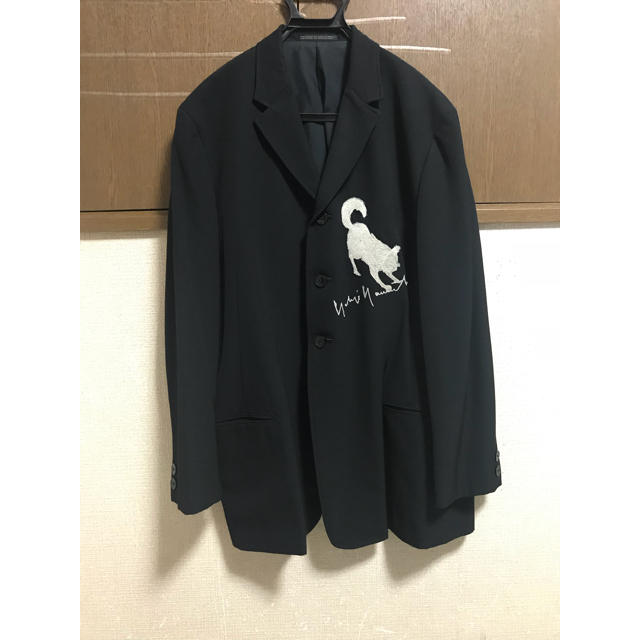 yohjiyamamoto ヨウジヤマモト プールオム 犬刺繍 ジャケット | フリマアプリ ラクマ