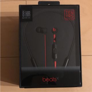 ビーツバイドクタードレ(Beats by Dr Dre)のbeats x ブラック×レッド 新品未開封 国内正規品☆(ヘッドフォン/イヤフォン)