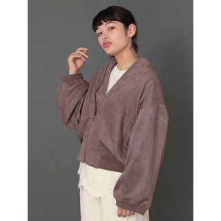 ダブルクローゼット(w closet)のダブルクローゼット フェイクスウェードBIGブルゾン(ブルゾン)