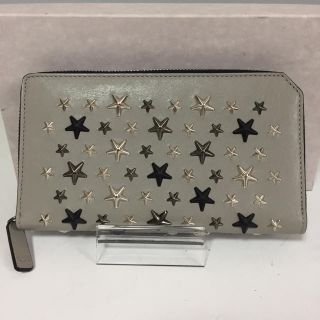 ジミーチュウ(JIMMY CHOO)のJIMMY CHOO 未使用 長財布 カーナビー グレー スタッズ ジミーチュウ(財布)