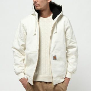 カーハート(carhartt)のcarhartt wip  ACTIVE JAKET 白  (ブルゾン)