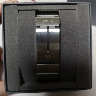 ソニー(SONY)のwena wrist Band Silver WN-WB01S(腕時計(デジタル))