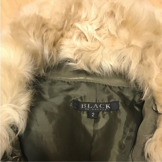 BLACK by moussy(ブラックバイマウジー)の美品ブラックバイマウジー ミリタリーブルゾンジャケット レディースのジャケット/アウター(ミリタリージャケット)の商品写真