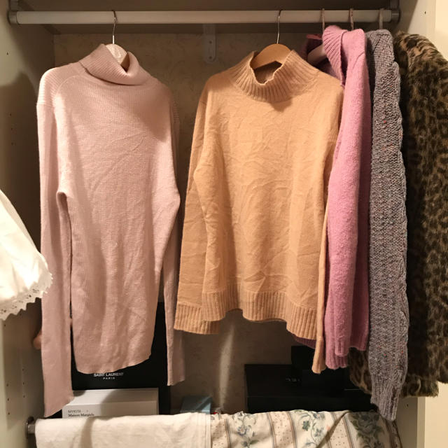 france vintage cashmere knit set.レディース