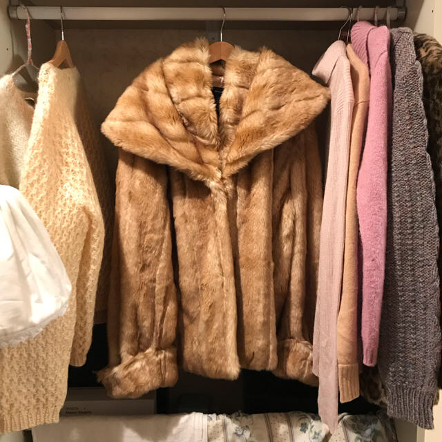 最終価格????????france vintage fur coat. 1