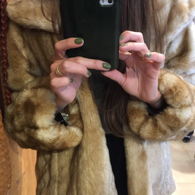 最終価格????????france vintage fur coat.