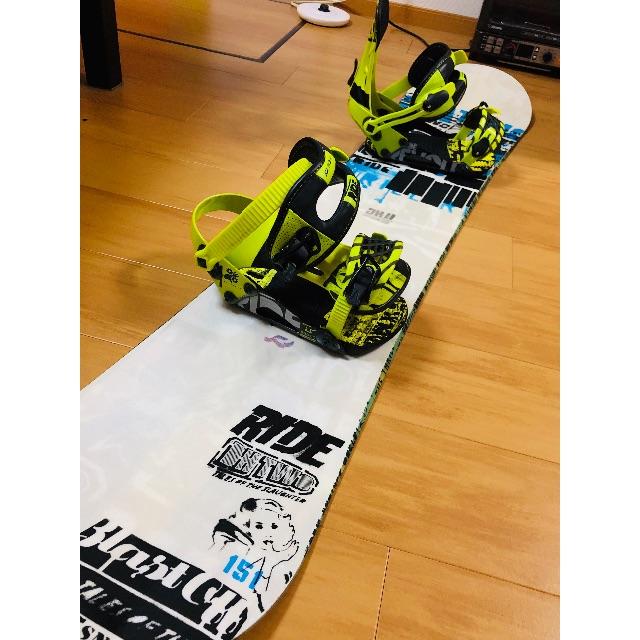 RIDE 　151cm　ビンディング付き　ケース付き 美品 スノボ 板 セット