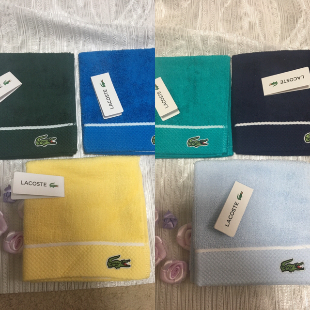 LACOSTE(ラコステ)の入谷ゆき様 2セットおまとめ(100円引きしました) レディースのファッション小物(ハンカチ)の商品写真