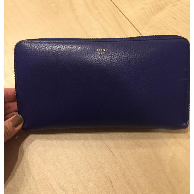 celine 長財布 セリーヌ ブルー