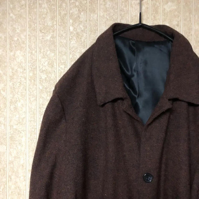 vintage brown wool coatジャケット/アウター