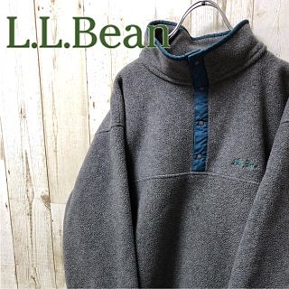 エルエルビーン(L.L.Bean)の【激レア】90s LLBean フリース プルオーバー  スナップボタン M(ブルゾン)