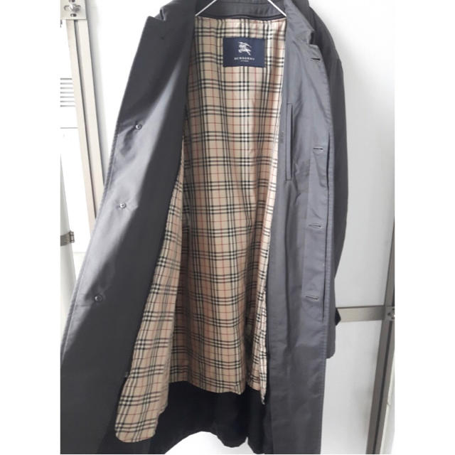 BURBERRY(バーバリー)のburberry ステンカラーコート  ブラック ライナー付き 美品 メンズのジャケット/アウター(ステンカラーコート)の商品写真