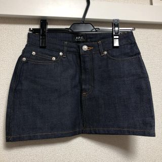 アーペーセー(A.P.C)の値下げ！A.P.C. アーペーセー スカート リジット XS 34 ほぼ新品(ミニスカート)