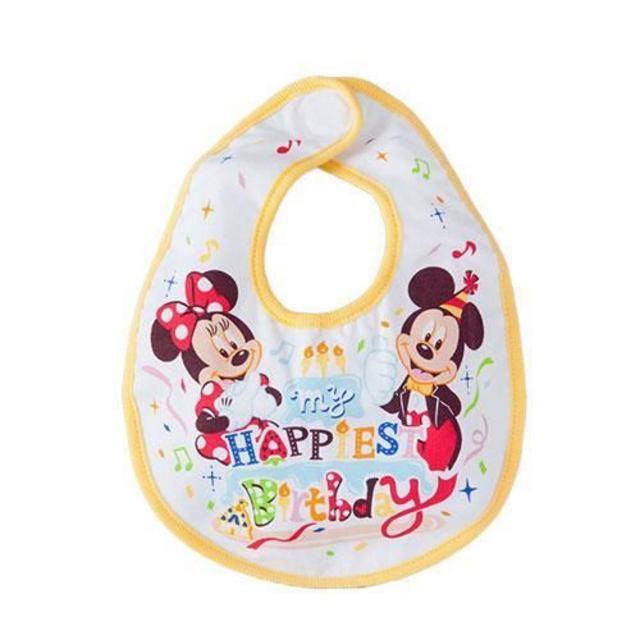 Disney(ディズニー)の値下げ！新品未使用！ディズニーリゾート☆ハッピーバースデー スタイ キッズ/ベビー/マタニティのこども用ファッション小物(ベビースタイ/よだれかけ)の商品写真