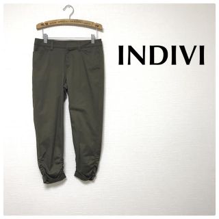 インディヴィ(INDIVI)の94★美品★INDIVI カジュアル パンツ テーパード(カジュアルパンツ)