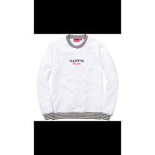 シュプリーム(Supreme)のsupreme classic logo stripe rib crewneck(スウェット)