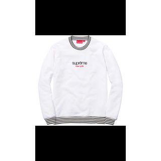 シュプリーム(Supreme)のsupreme classic logo stripe rib crewneck(スウェット)