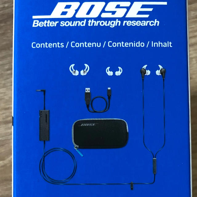 BOSE(ボーズ)の[最終値下げ]Bose QuietComfort20ノイズキャンセルイヤホン  スマホ/家電/カメラのオーディオ機器(ヘッドフォン/イヤフォン)の商品写真