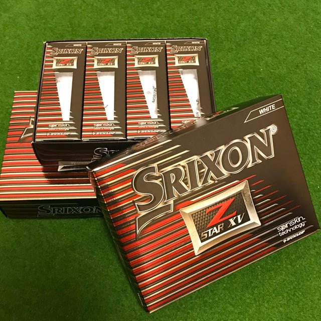 Srixon(スリクソン)のスリクソン Z STAR XV ホワイト 2ダース チケットのスポーツ(ゴルフ)の商品写真