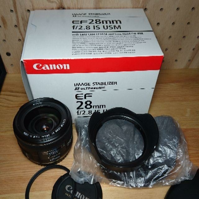 Canon(キヤノン)のCanon EF28mm f2.8 IS USM スマホ/家電/カメラのカメラ(レンズ(単焦点))の商品写真
