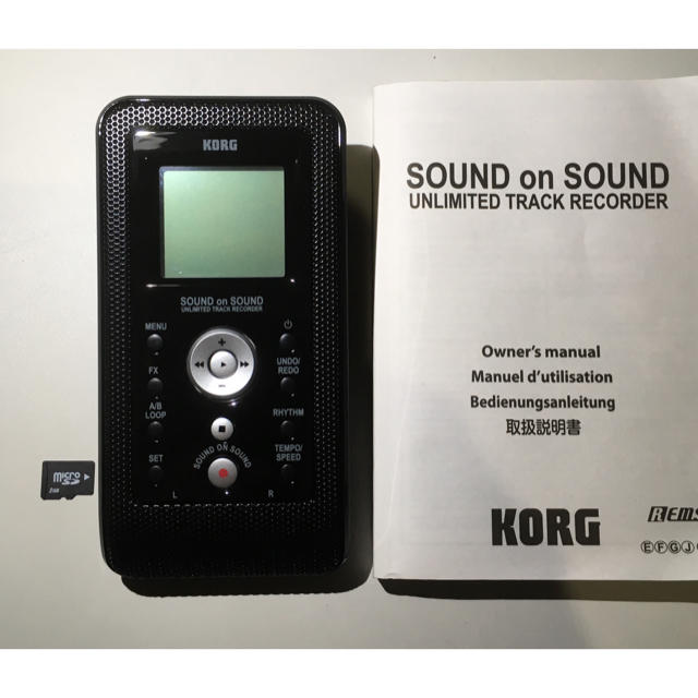 KORG(コルグ)のコルグ重ね録り ハンディ・レコーダー KORG Sound on Sound 楽器のレコーディング/PA機器(MTR)の商品写真