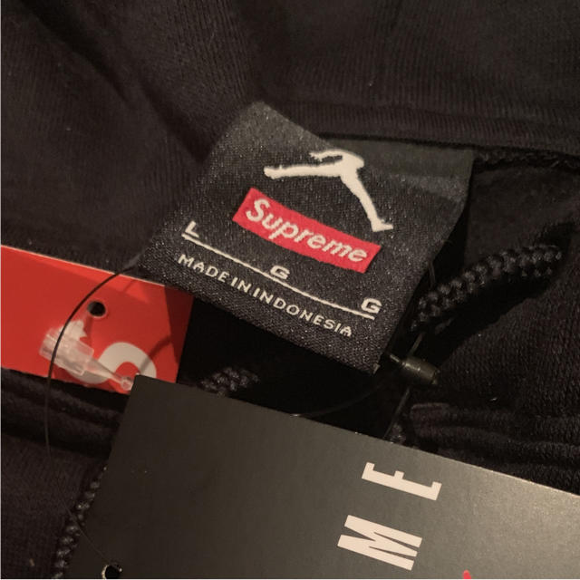 Supreme Jordan Hooded Sweatshirt Black L 2