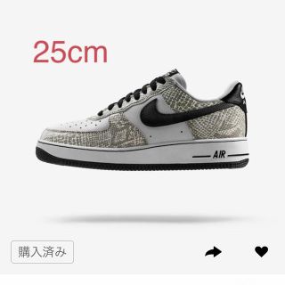 ナイキ(NIKE)の25cm AIR FORCE 1 COCOA SNAKE 白蛇(スニーカー)