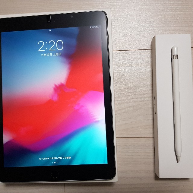 iPad 32GB WiFi 2018 6th Apple Pencil付きタブレット