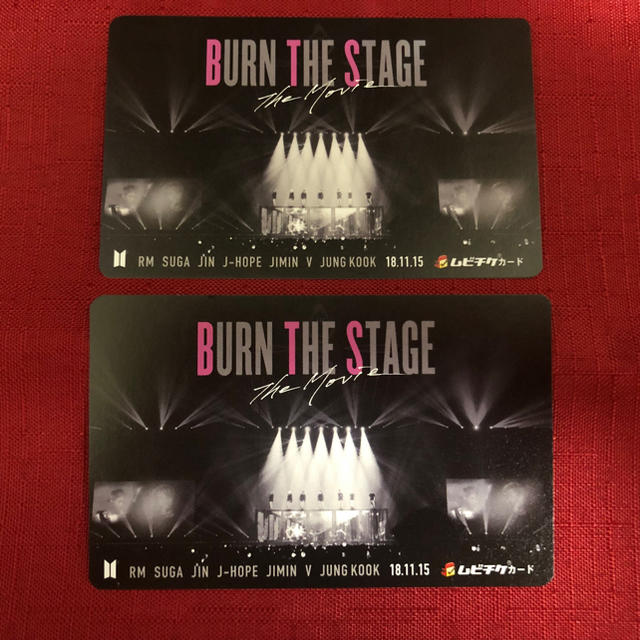 防弾少年団(BTS)(ボウダンショウネンダン)のBTS「BURN THE STAGE The Movie」ムビチケ 2枚セット チケットの映画(邦画)の商品写真