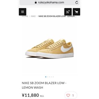 ナイキ(NIKE)のレアカラー ナイキ NIKE ブレイザー SB LOW ロー(スニーカー)