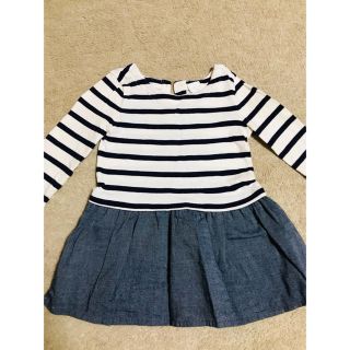 ベビーギャップ(babyGAP)のbaby GAP ボーダーワンピース(ワンピース)