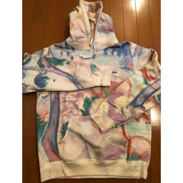 Supreme シュプリーム パーカー サイズ:M 全面グラフィック 柄 ロゴ スウェット パーカー Landscape Hooded Sweatshirt 18SS マルチカラー トップス カットソー カジュアル ストリート ブランド【メンズ】【美品】