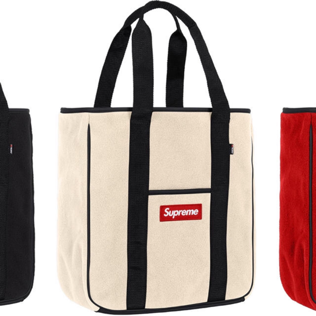 トートバッグSupreme totebag Natural supreme polartec