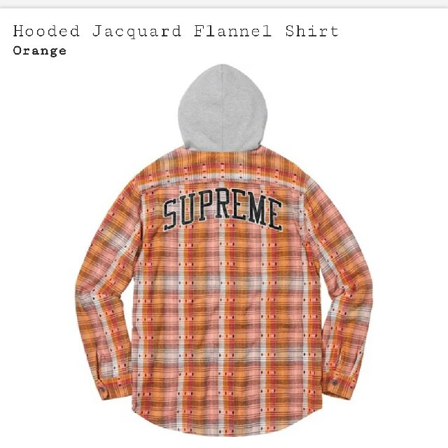 2023在庫 supreme hooded jacquard flannel shirt 新作最安値